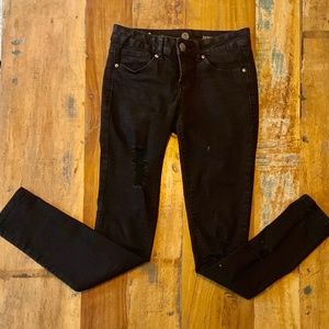 Size 3 SO Distressed Skinny Jeans